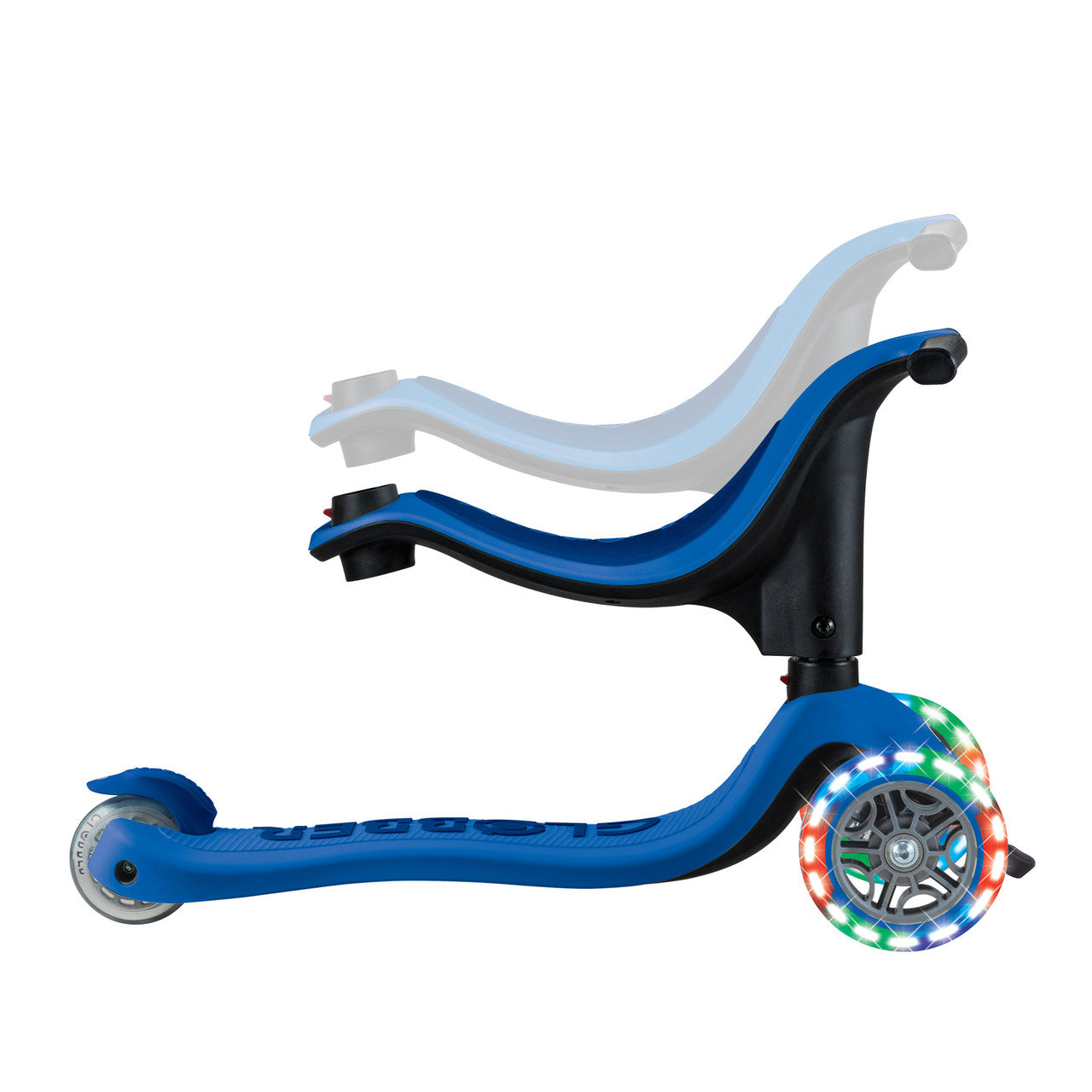 Globber - GO UP SPORTY Lights  360 - Navy/Dark Blue