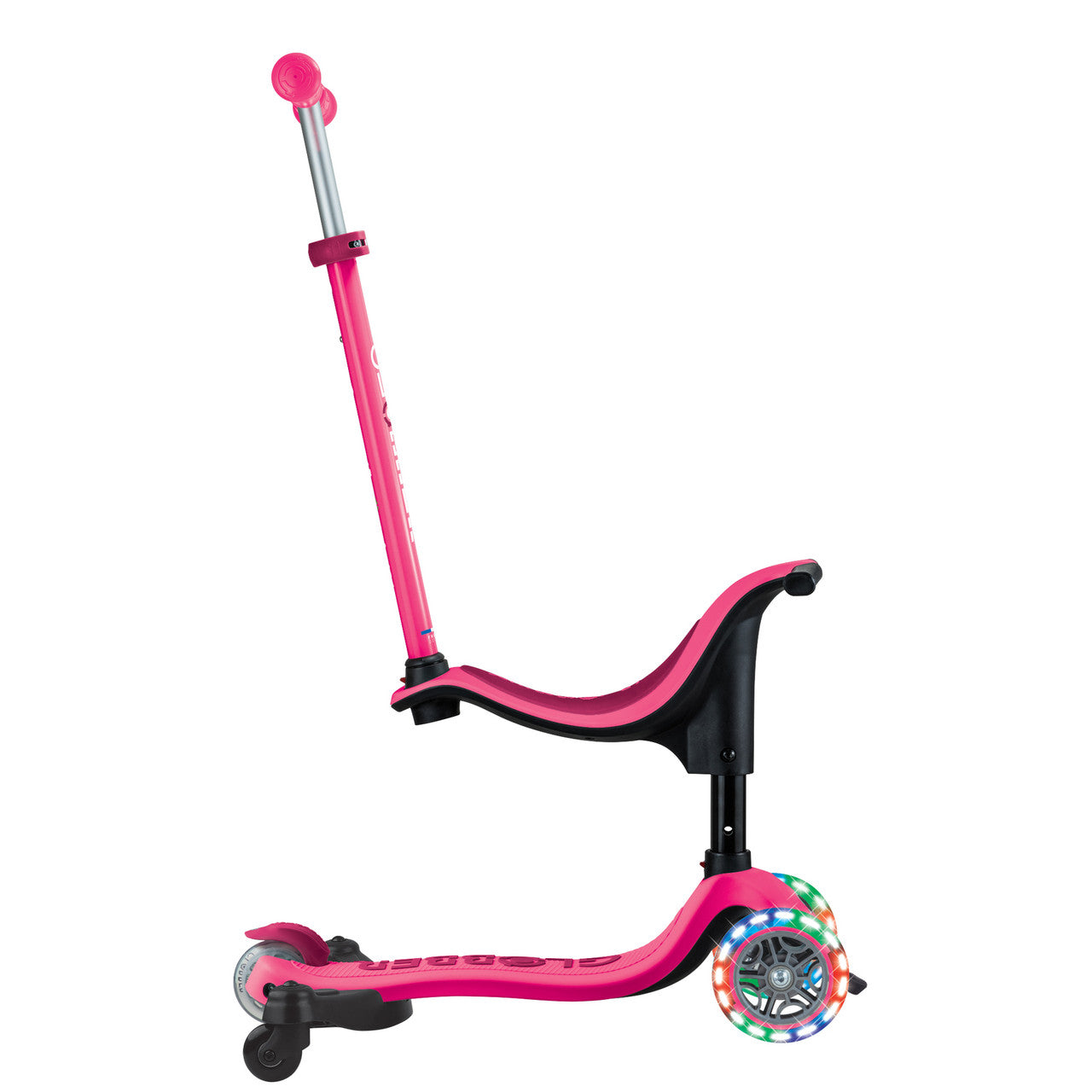 Globber - GO UP SPORTY Lights  360 - Fuchsia/Dark Pink