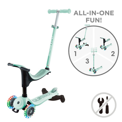 Globber - GO UP SPORTY Lights  360 - Mint/Pistachio