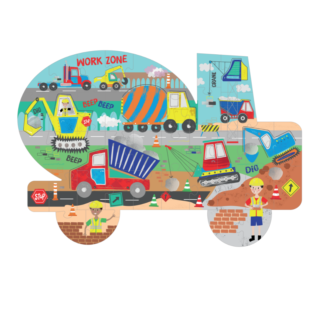 Floss & Rock 40pc- Construction Jigsaw Puzzle
