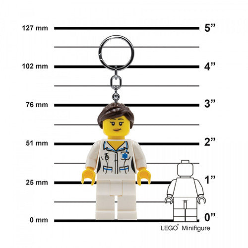 LEGO Iconic - LED Light Keyring - Female Nurse