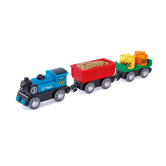 Hape Rail - Battery Powered Rolling- Stock Set | HE3720