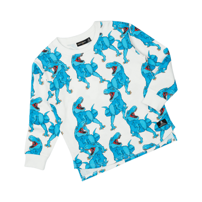 Blue Rex Roar Long Sleeve T-shirt