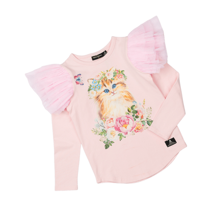 Kitty Kat Long Sleeve T-Shirt - Teen