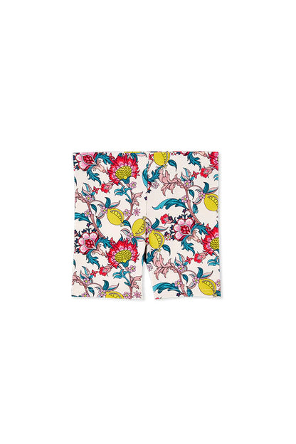 Citrus Floral Bike Shorts