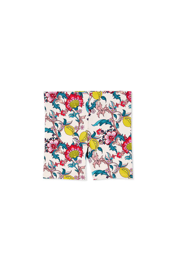 Citrus Floral Bike Shorts