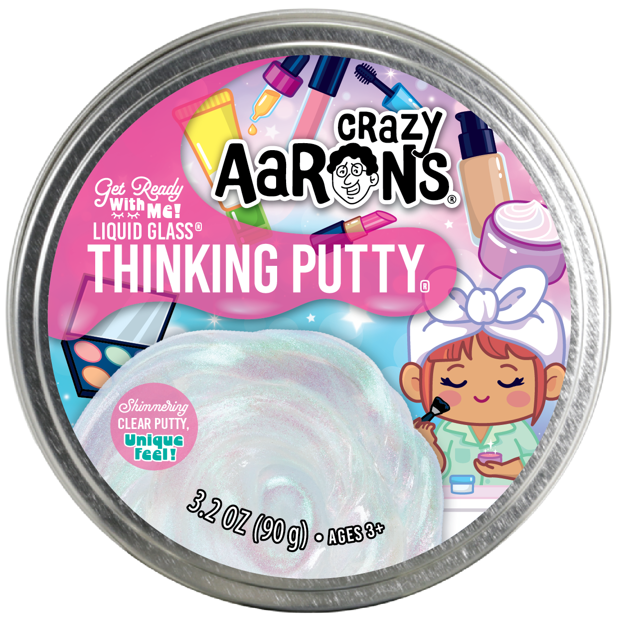 Crazy Aaron's  Thinking Putty - Get Ready with Me 4" Tin