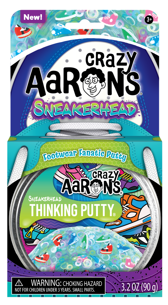 Crazy Aaron's  Thinking Putty- Trendsetters - Sneakerhead - 4" Tin