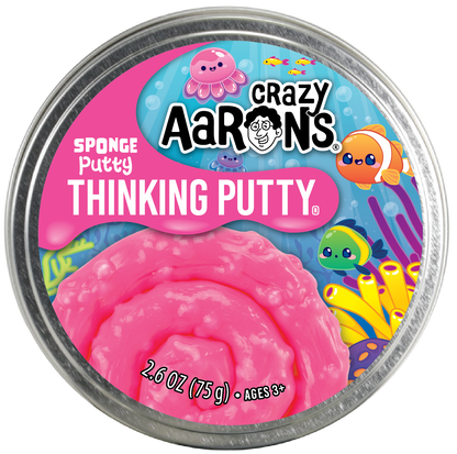 Crazy Aaron's  Thinking Putty - Sponge 4" Tin