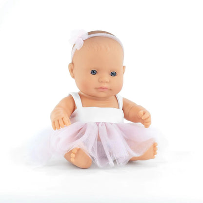 Miniland Doll 21cm - My Friends & Me - Caucasian Girl Baby Doll
