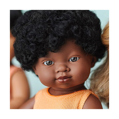 Miniland Doll 38cm - My Friends & Me - African Girl Baby Doll