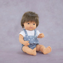 Miniland Doll 38cm - My Friends & Me - Brunette Caucasian Boy Baby Doll