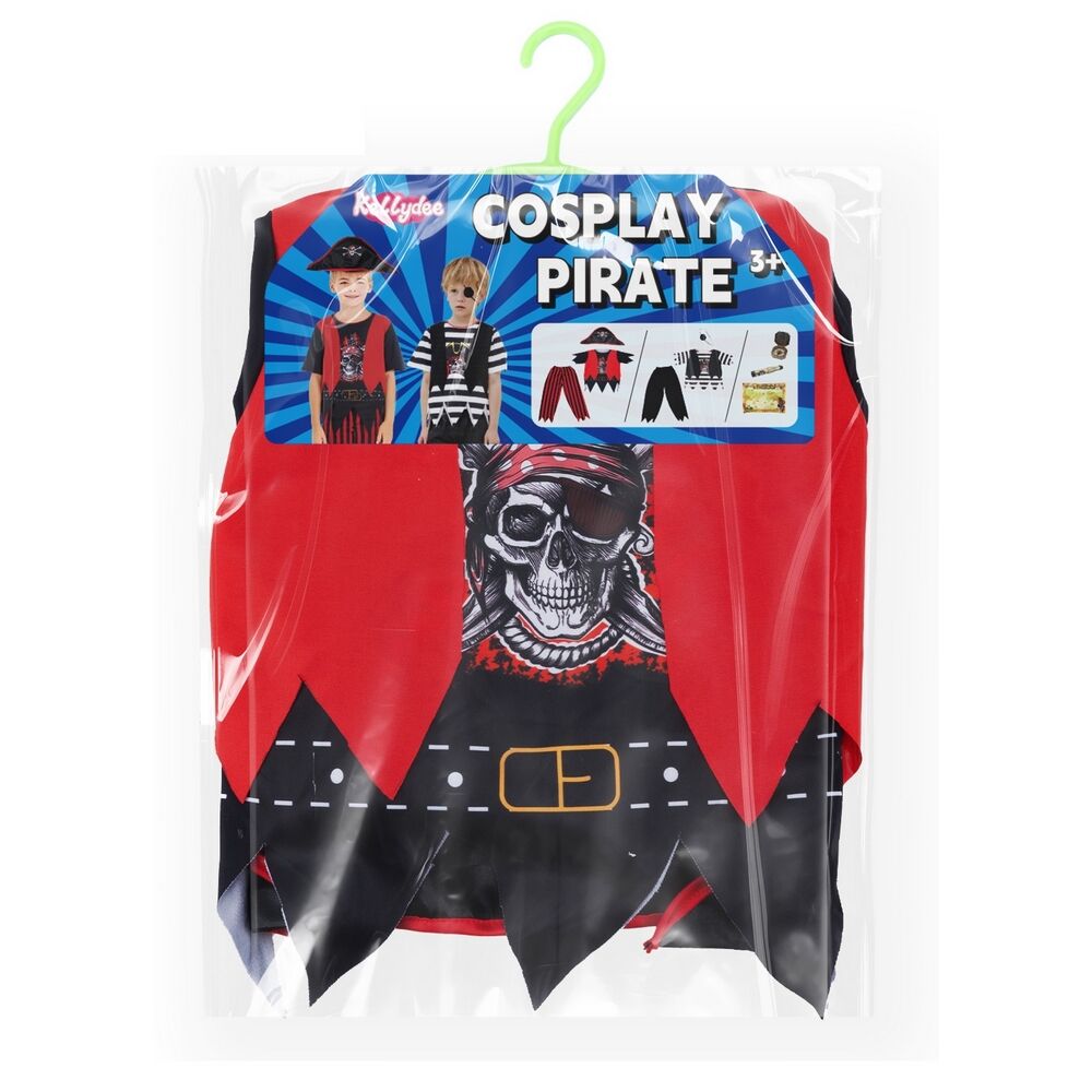 Pirate Red & Black Dress Up Costume