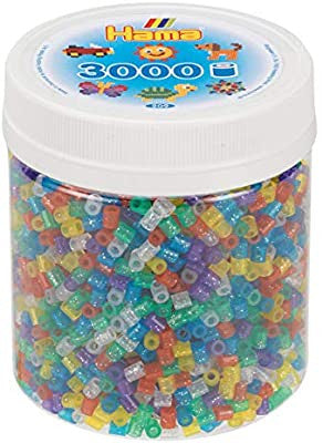 Hama Beads - Glitter Mix Colours Tub - 3000 beads