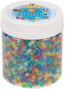 Hama Beads - Glitter Mix Colours Tub - 3000 beads