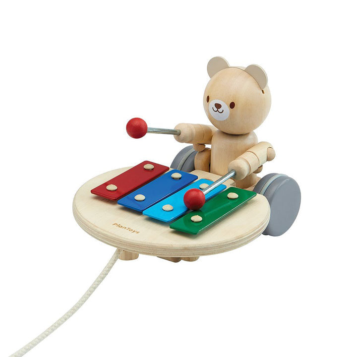 PlanToys - Pull-Along Musical Bear