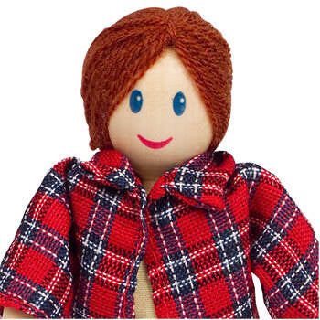 Hape Happy Wooden Doll Family - Caucasian