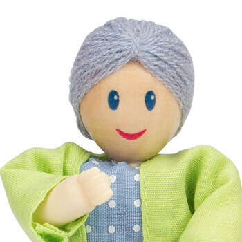 Hape Happy Wooden Doll Family - Caucasian