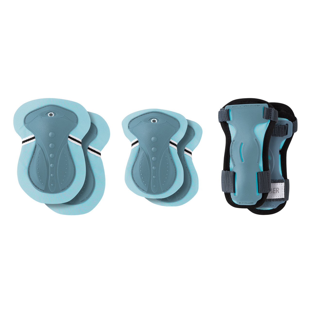 Globber - Junior Protective Pad Set (XXS, 3-7y) - Pastel Blue