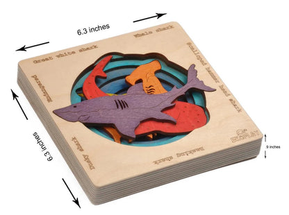 Ekoplay - Endangered Shark Layer Puzzle