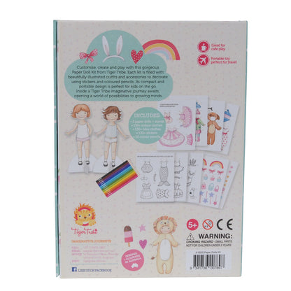 Tiger Tribe Piccolo Paper Dolls Kit - Vintage
