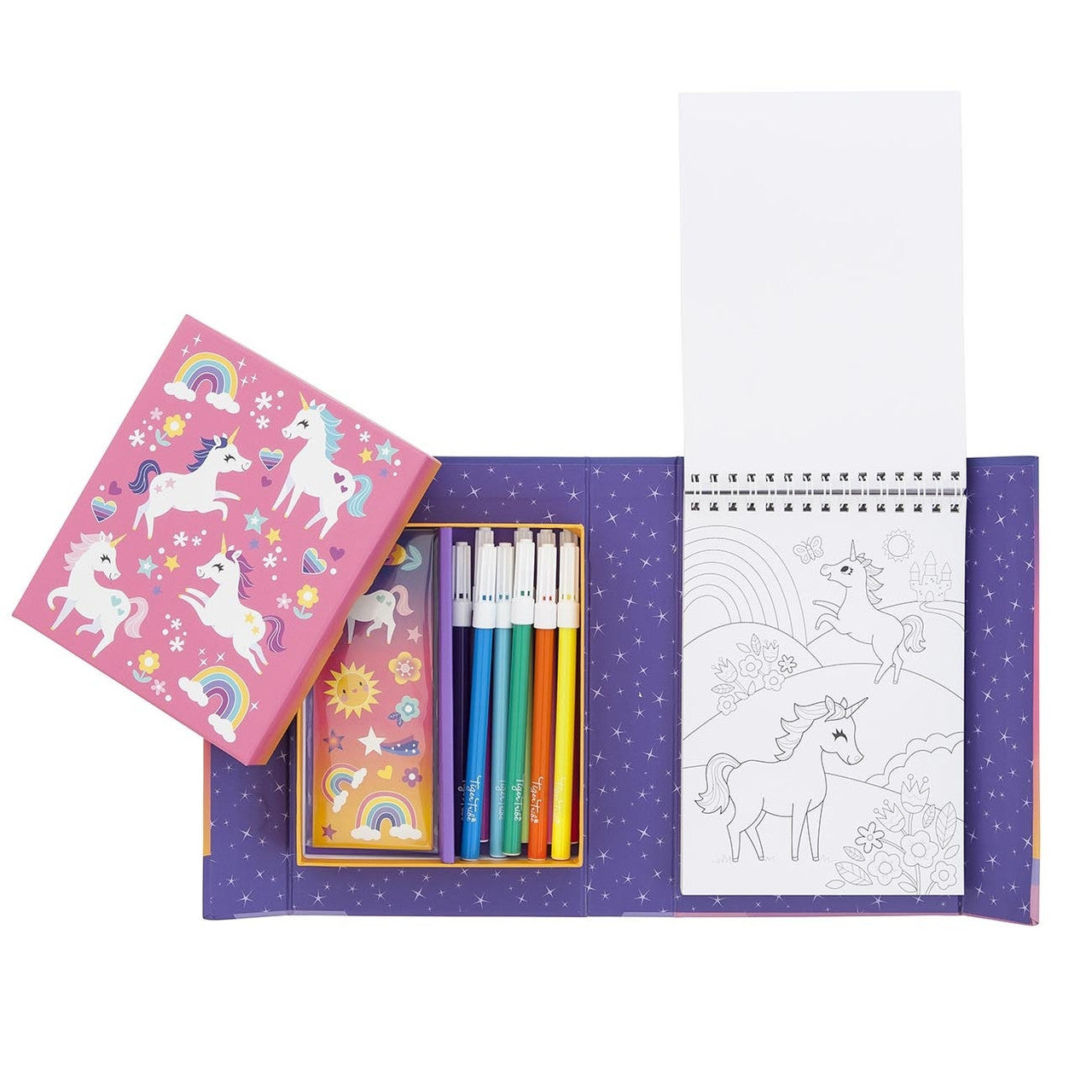 Tiger Tribe Colouring Set - Unicorn Magic