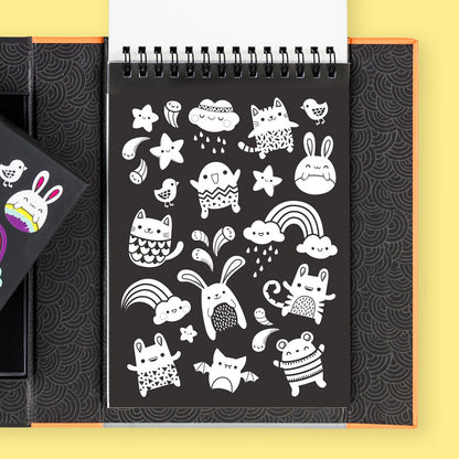 Tiger Tribe Neon Colouring Set - Glow Friends
