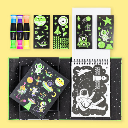 Tiger Tribe - Neon Colouring Set - Outer Space