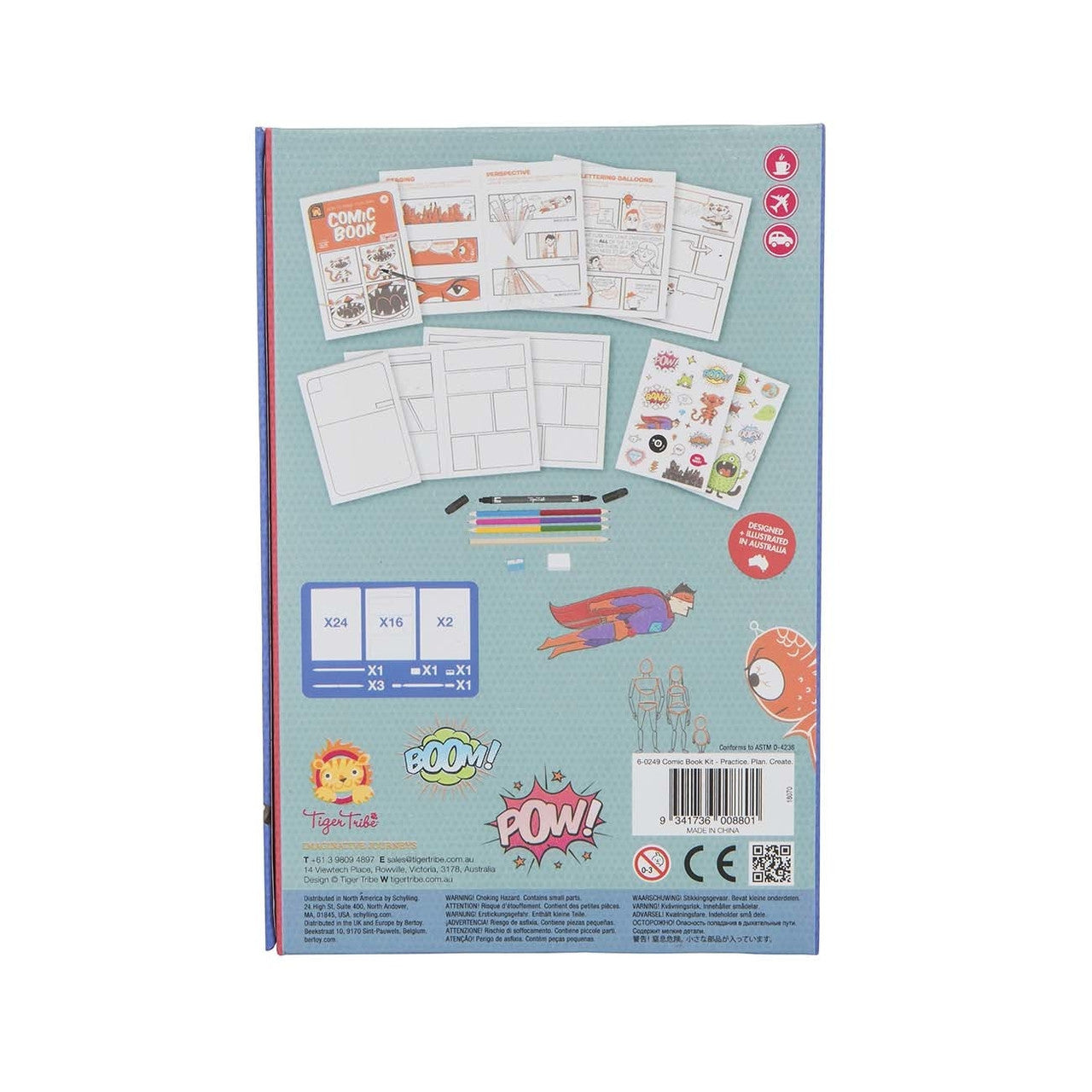 Tiger Tribe Comic Book Kit - Practice. Plan. Create