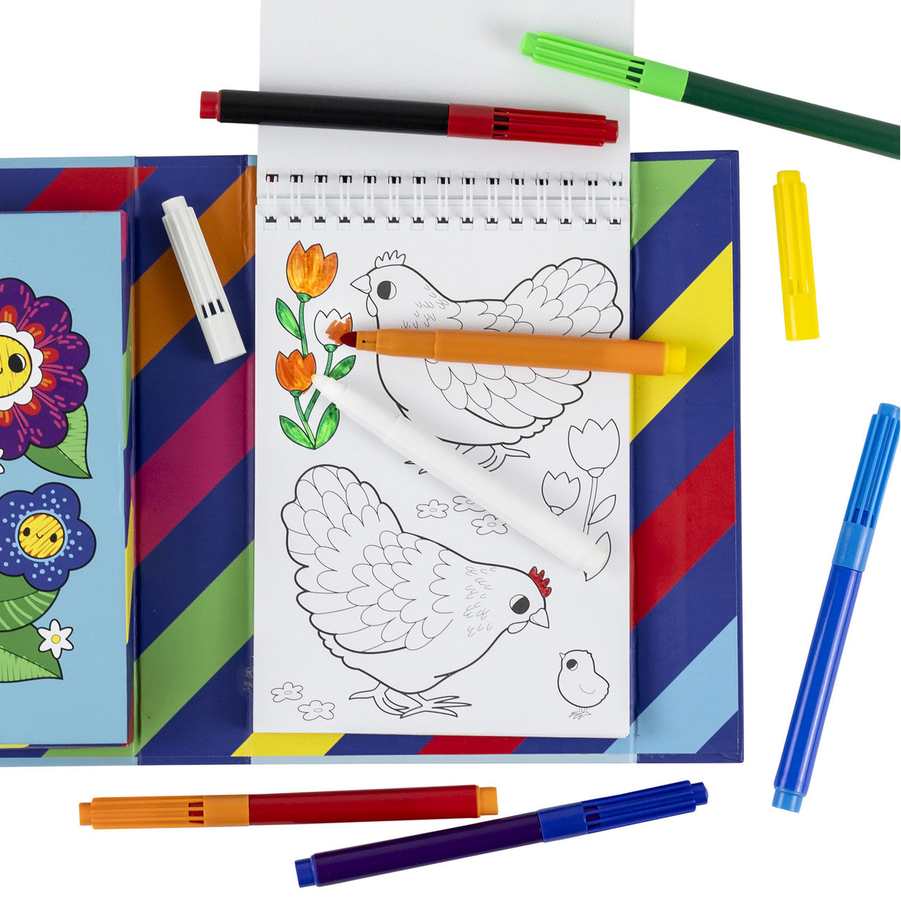 Tiger Tribe Colour Change Colouring Set - Garden Friends