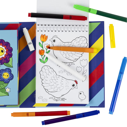 Tiger Tribe Colour Change Colouring Set - Garden Friends