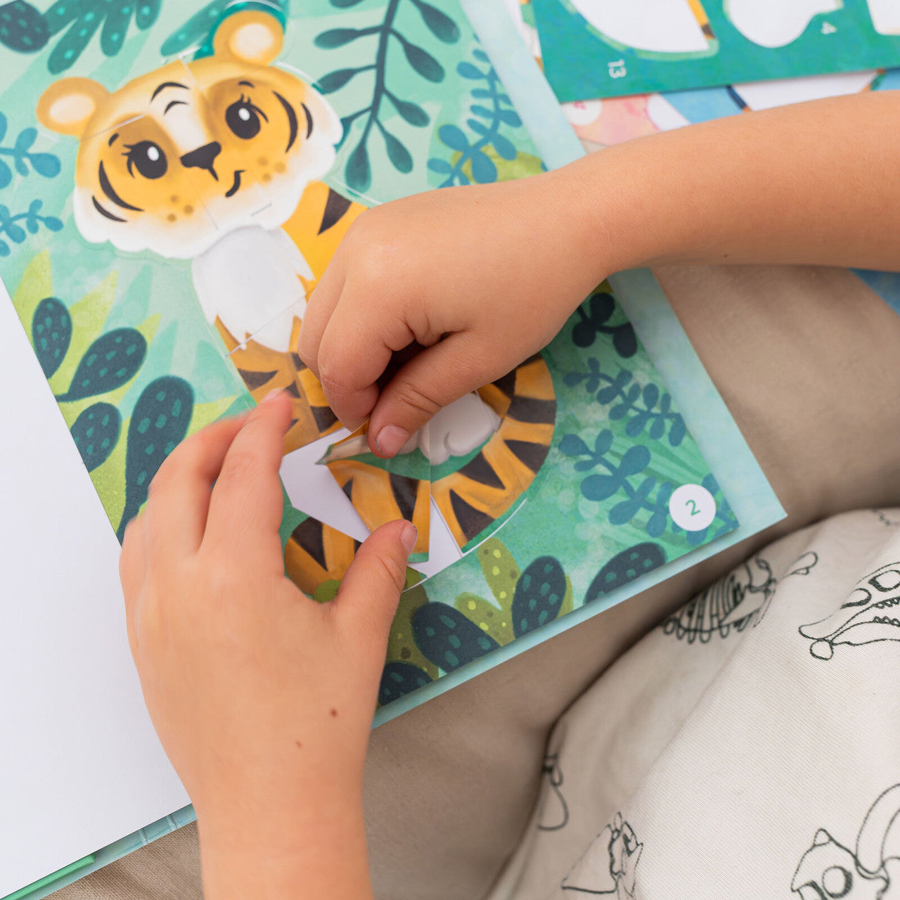 Tiger Tribe - Sticker by Numbers - Animals
