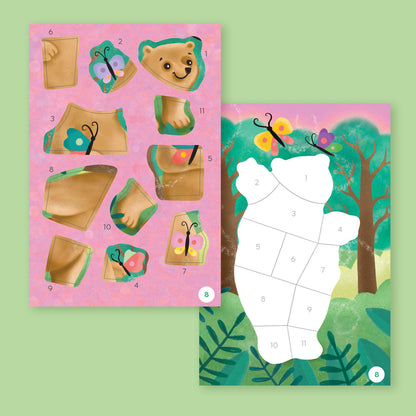 Tiger Tribe - Sticker by Numbers - Animals