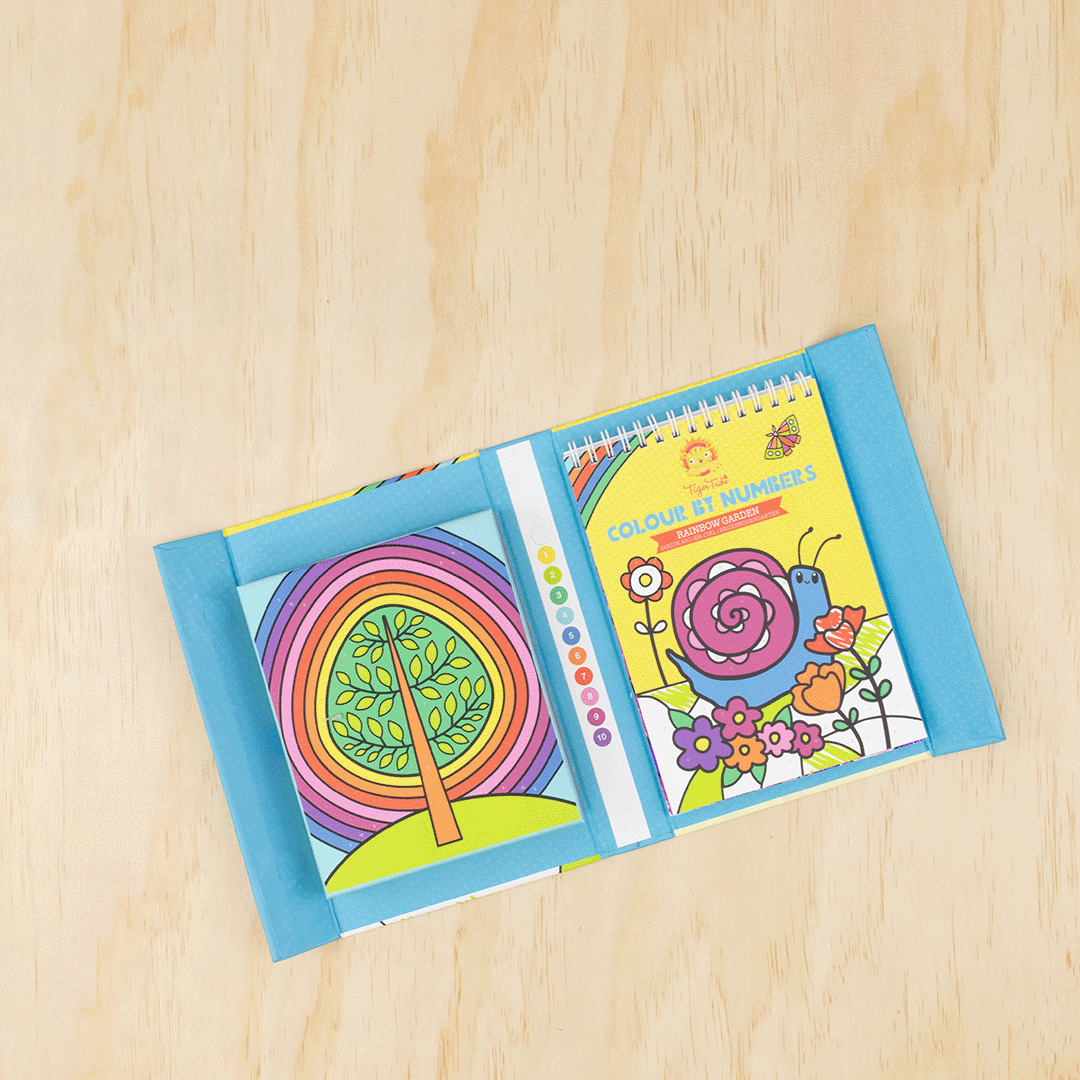 Tiger Tribe Colour by Numbers - Rainbow Garden