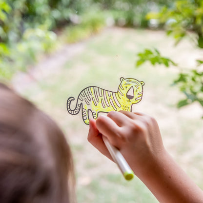 Tiger Tribe -  Movable Window Art - Jungle