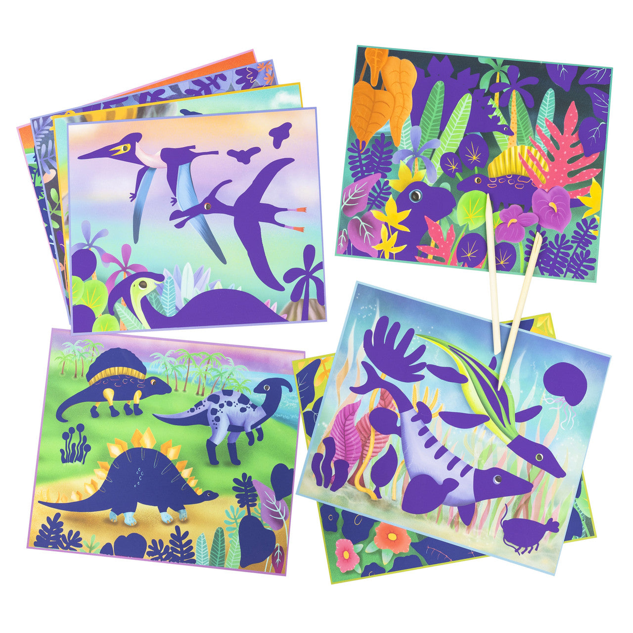Tiger Tribe - Scratch Art - Dinosaurs