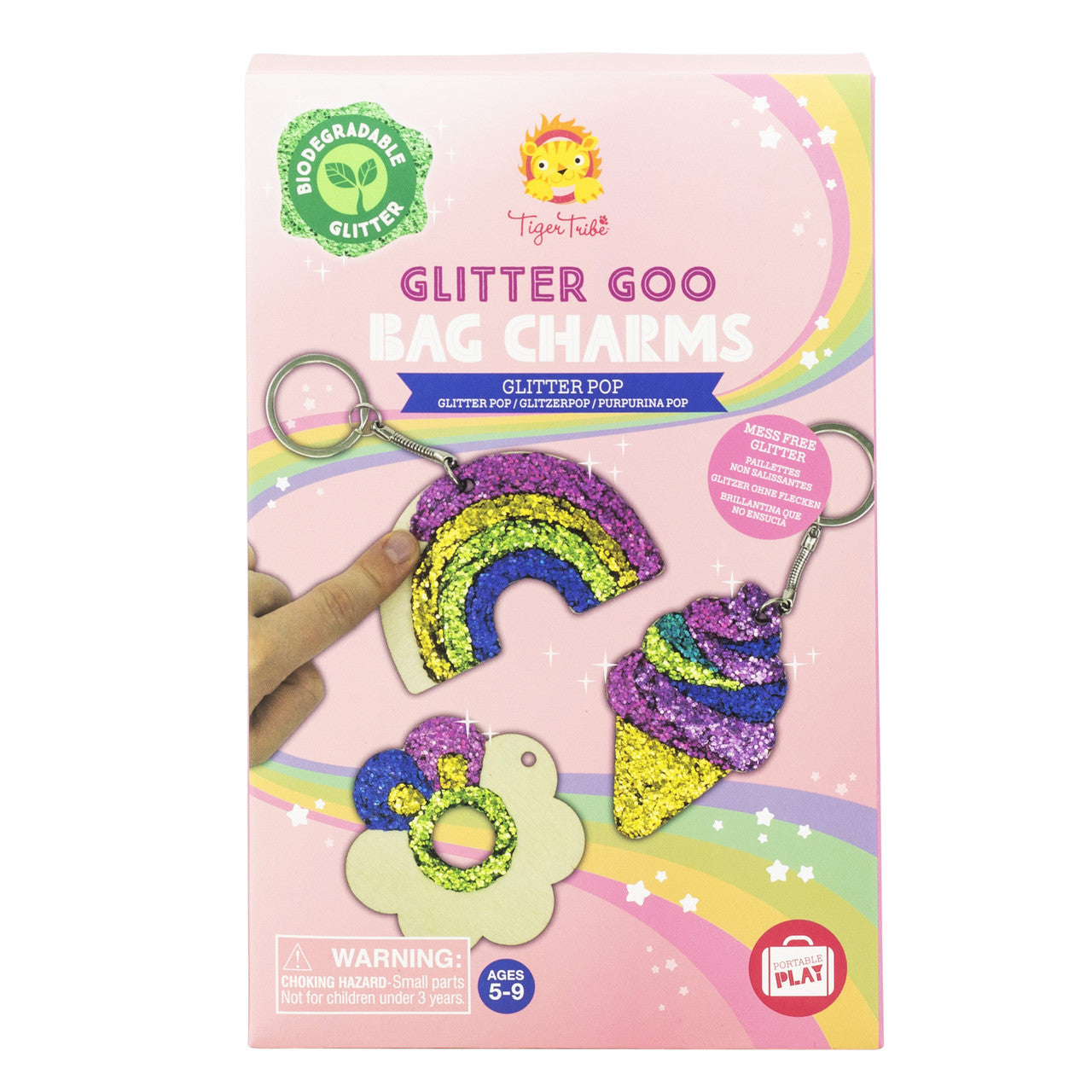 Tiger Tribe - Glitter Goo Bag Charms - Glitter Pop