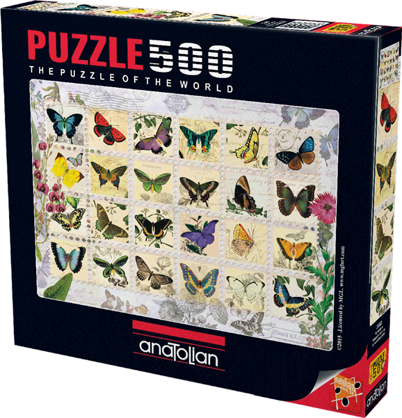 Anatolian 500pc - Butterfly Stamps Puzzle