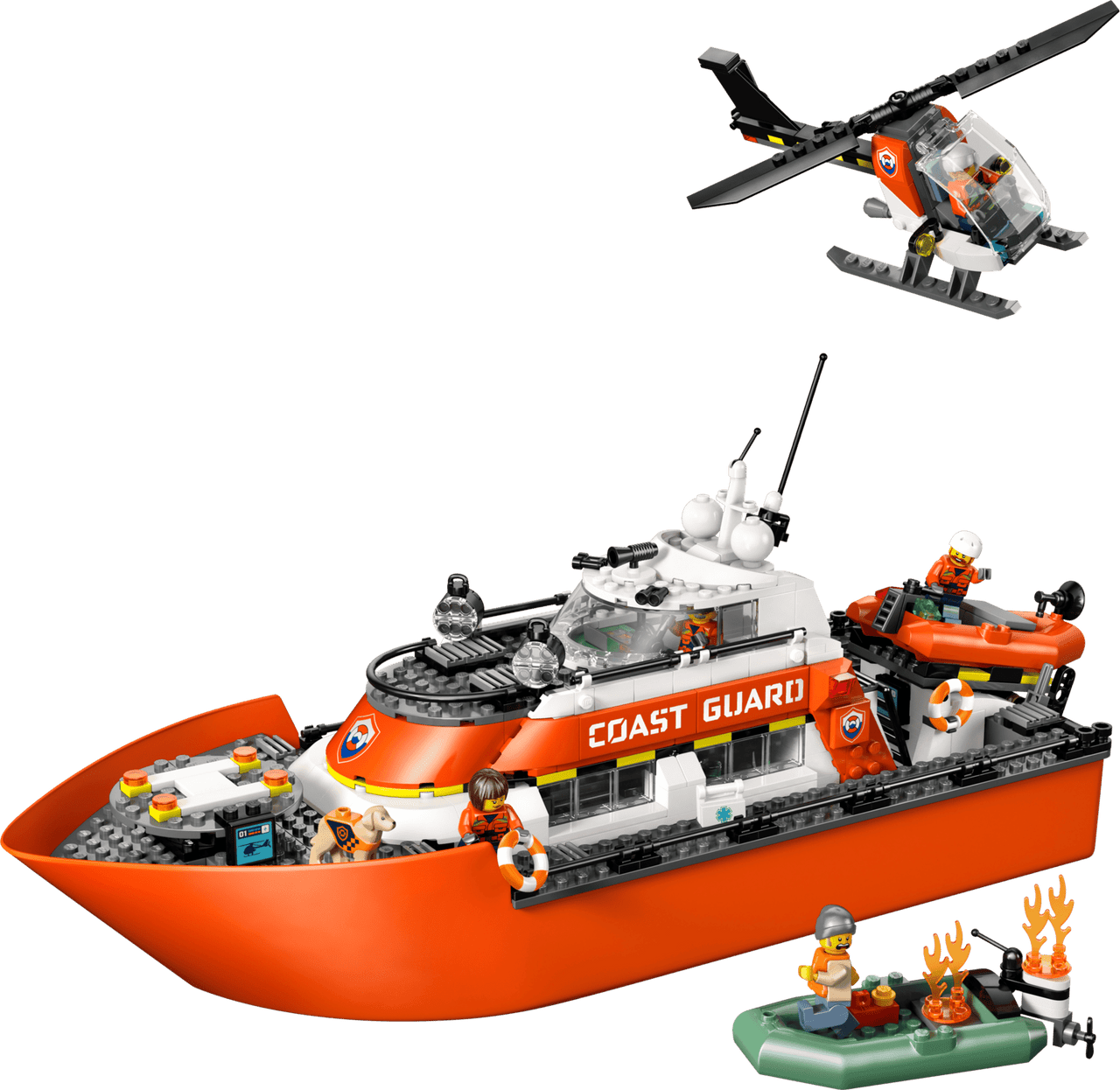 LEGO City - Coast Guard Rescue Boat & Helicopter 60504