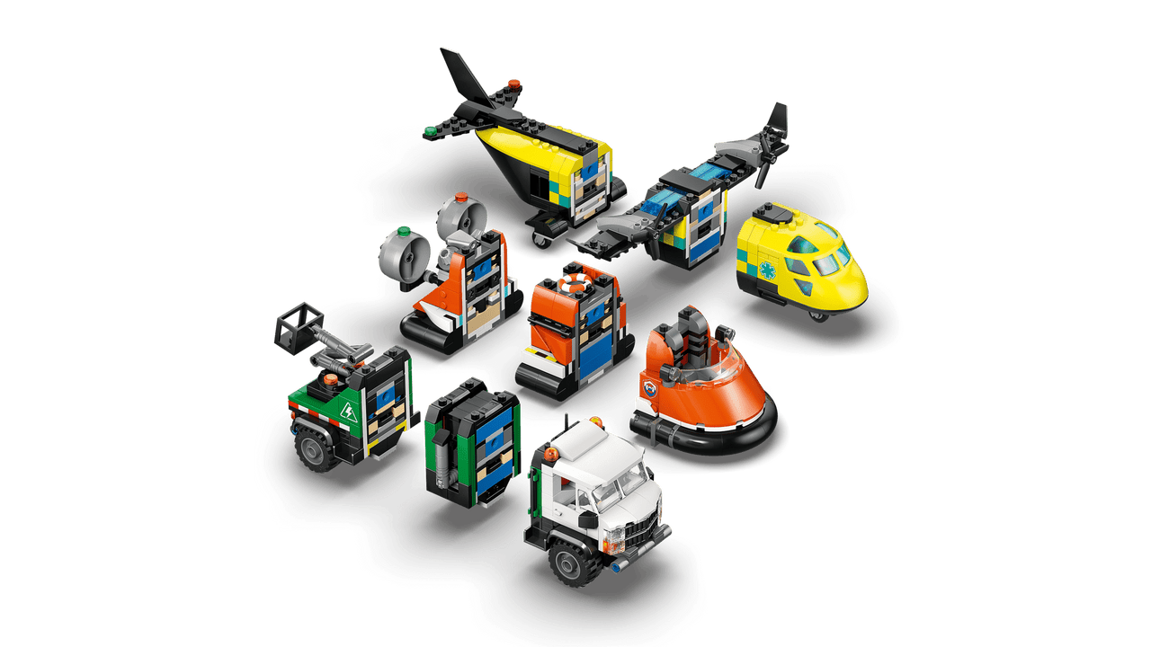  LEGO® City - Airplane, Service Truck & Hovercraft Remix 60505