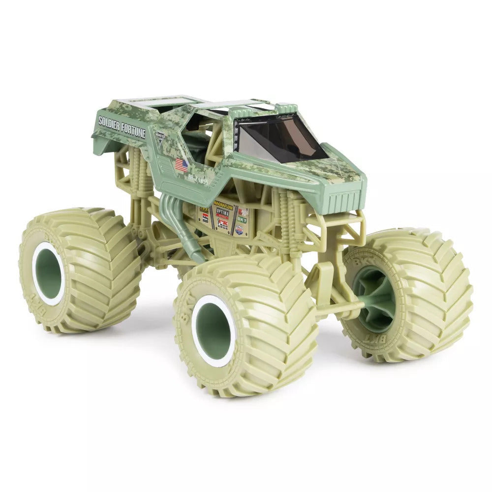 Monster Jam 1:24 Diecast Trucks - Soldier Fortune