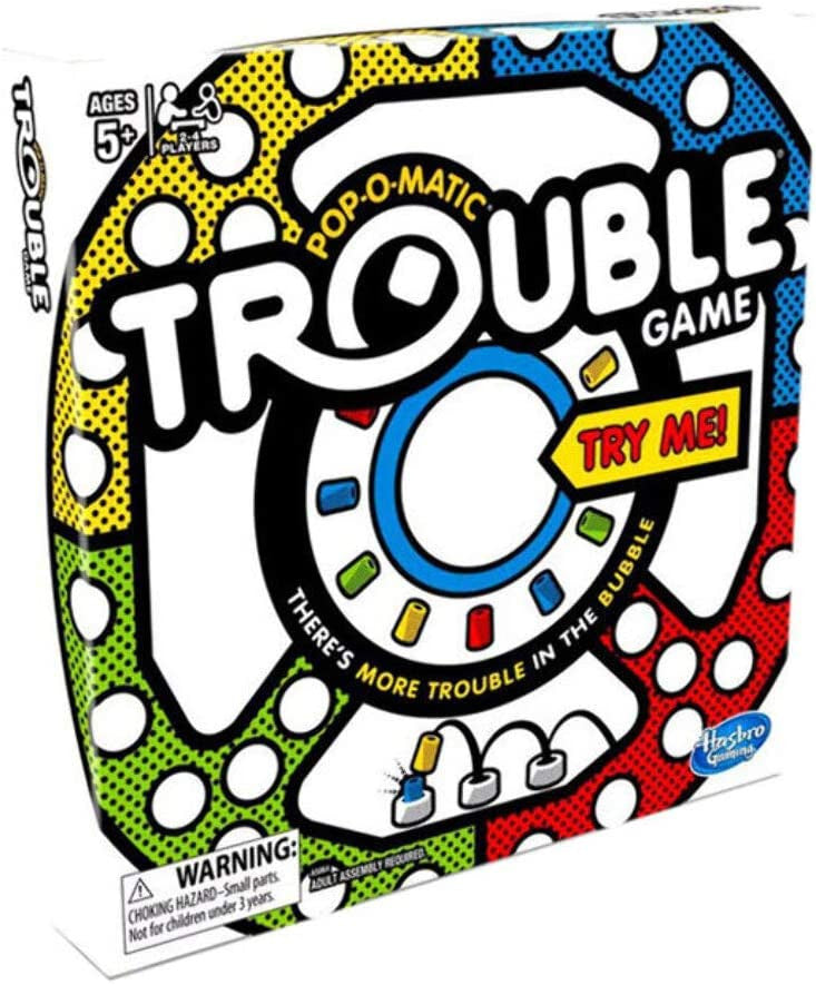 ouble board game by Hasbro with Pop-O-Matic die roller box