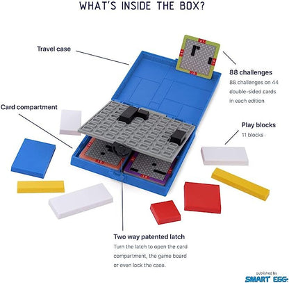 Mondrian Blocks - Blue Logic Game