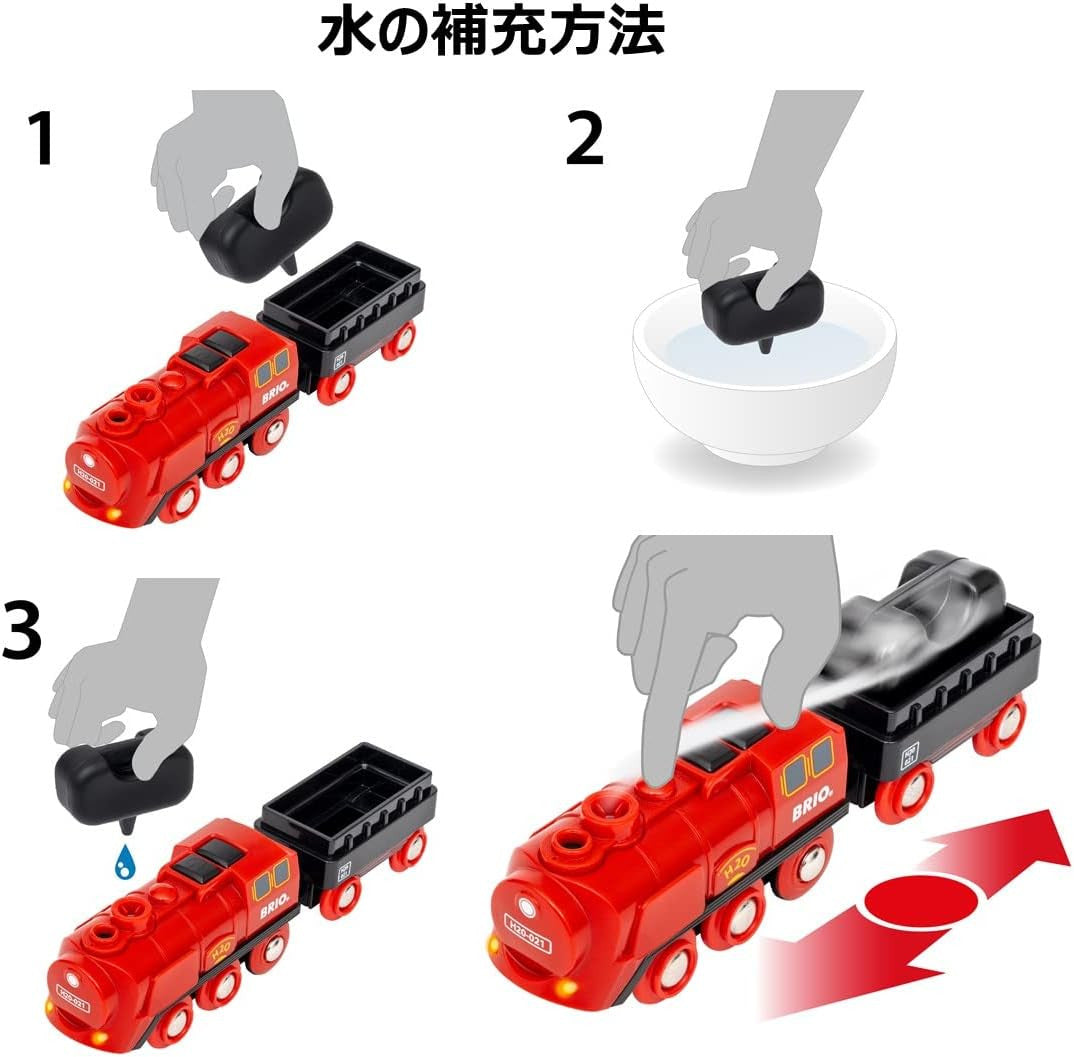 BRIO - Steaming Train Set 24 Pieces | 36017