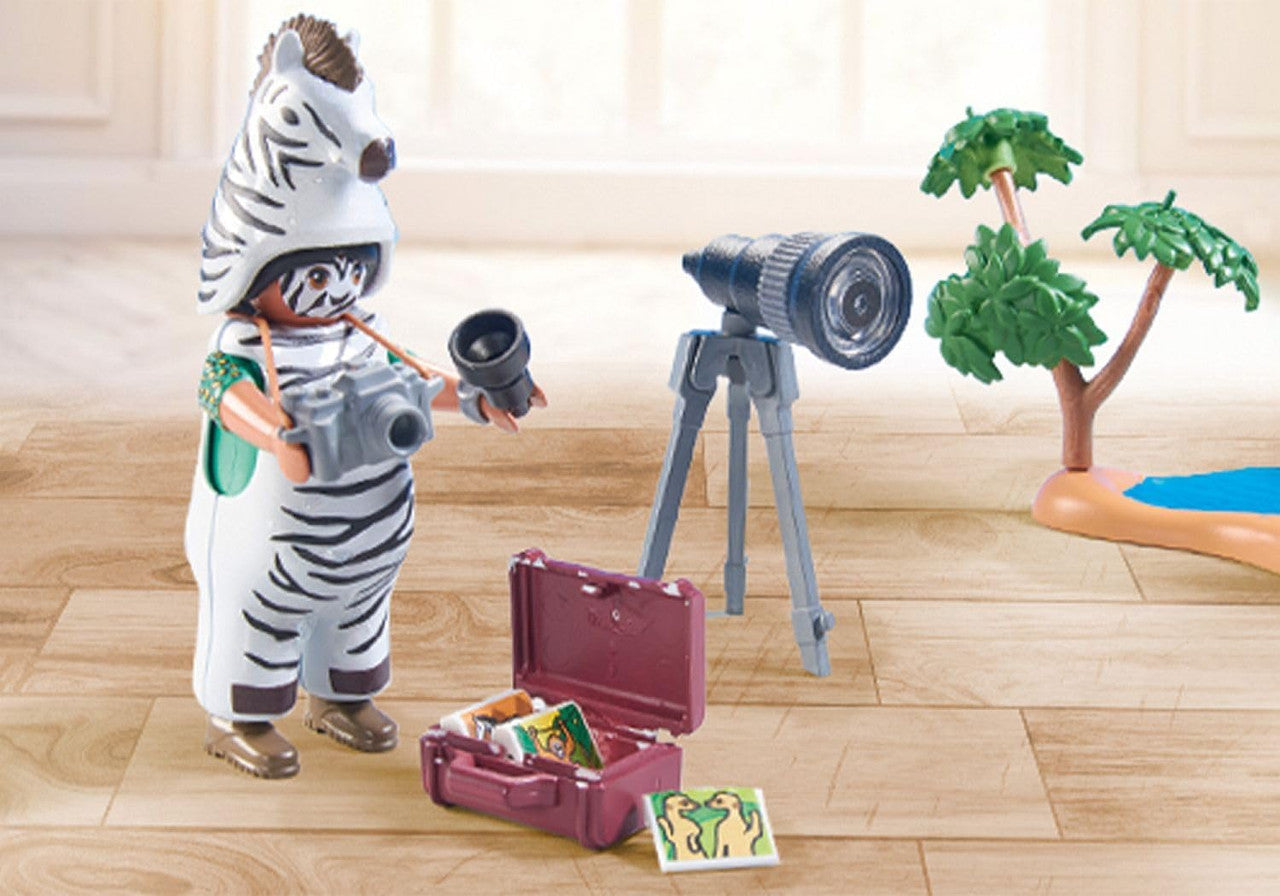 Playmobil Wiltopia -  Photographer with Zebra 71295