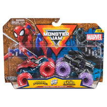 Monster Jam - Marvel Official Diecast Monster Trucks 1:64 - Spider-Man Vs. Black Panther