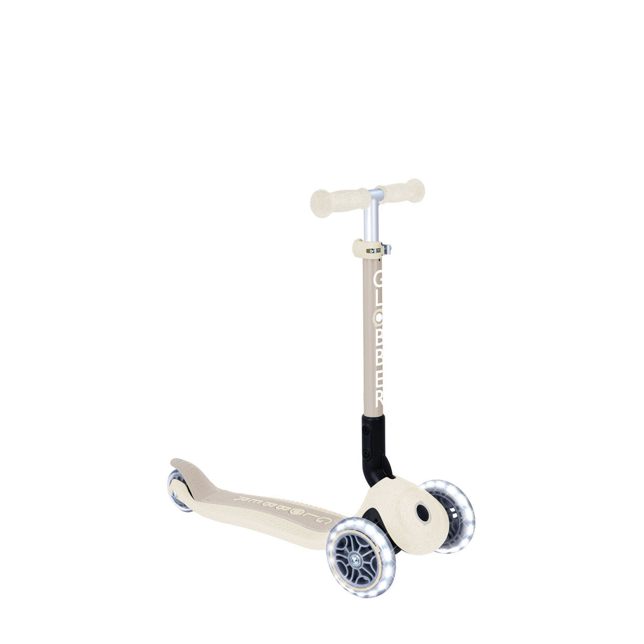 Globber ECOLOGIC JUNIOR FOLDABLE LIGHTS Scooter - Coconut V2