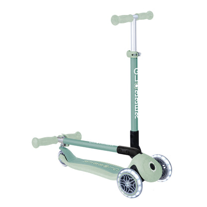 Globber - ECOLOGIC  PRIMO FOLDABLE Scooter With Lights- Pistachio
