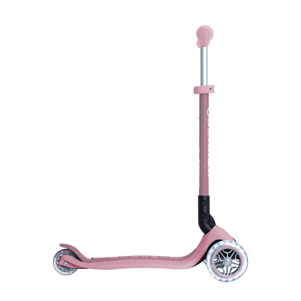 Globber - ECOLOGIC  PRIMO FOLDABLE Scooter With Lights - Berry