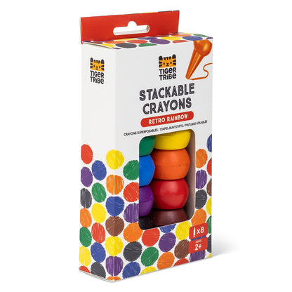 Tiger Tribe - Stackable Crayons - Retro Rainbow